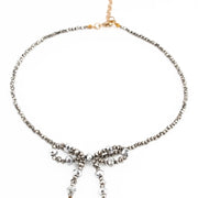My Doris Necklace - Silver Bow