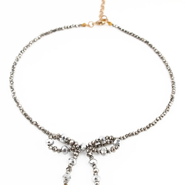 My Doris Necklace - Silver Bow