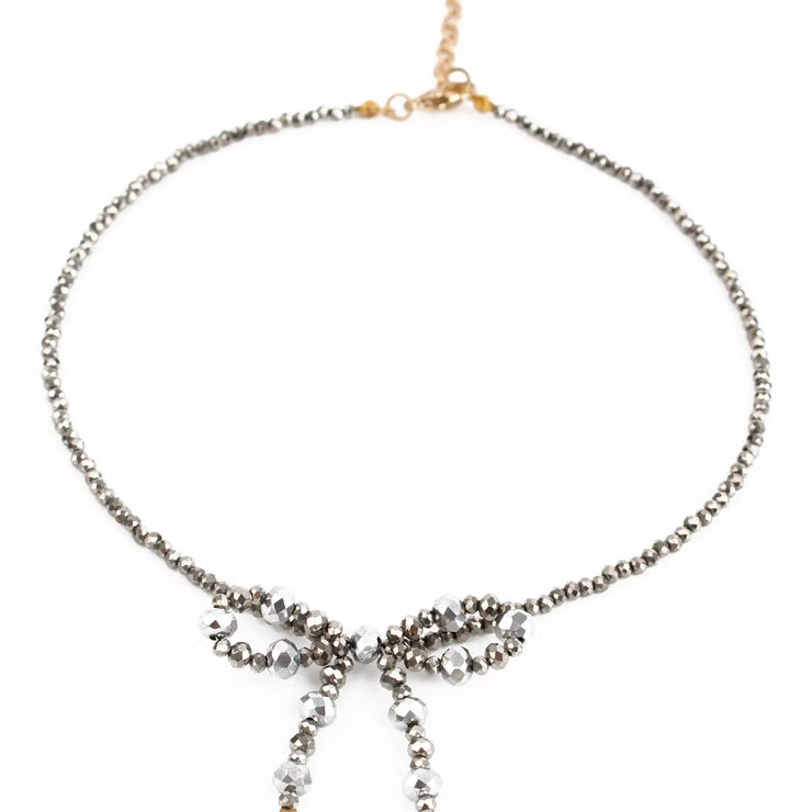 My Doris Necklace - Silver Bow