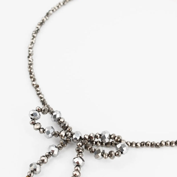 My Doris Necklace - Silver Bow