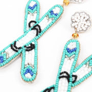 My Doris Beaded Earrings - Skis