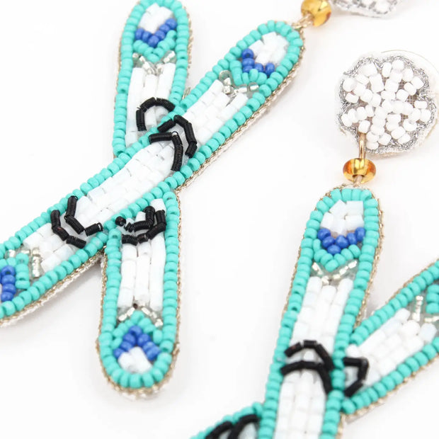 My Doris Beaded Earrings - Skis