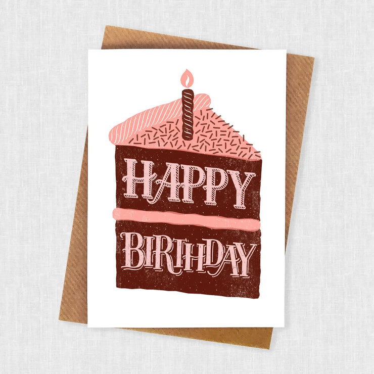 Alexandra Snowdon Birthday Cake Slice Card