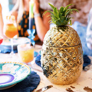 The Emporium Gold Ceramic Pineapple Ice Bucket