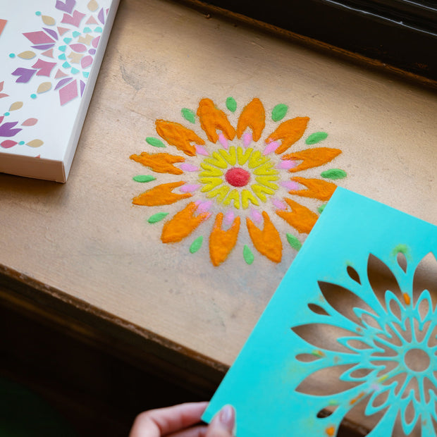 Rangoli Sand Art Stencil Kit