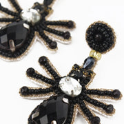 My Doris Black Spider Earrings