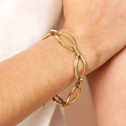 Marquise Link Chain Bracelet