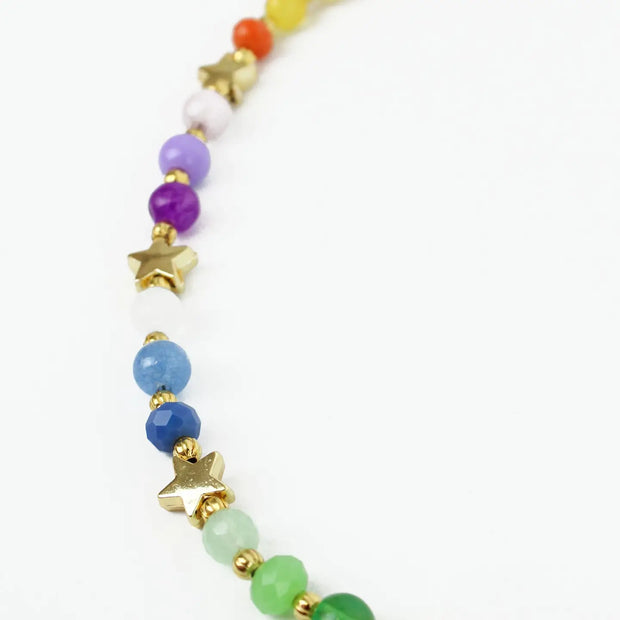 My Doris Star Rainbow Bead Necklace