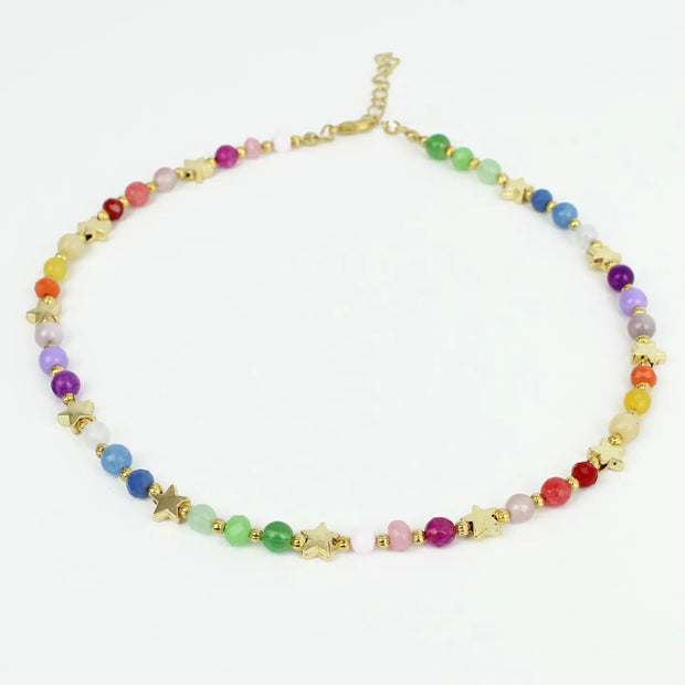 My Doris Star Rainbow Bead Necklace