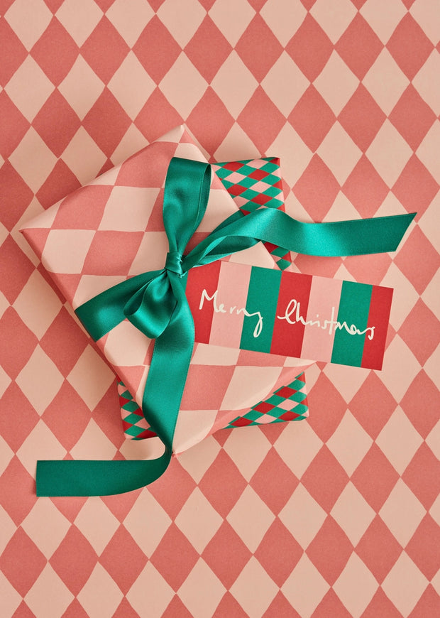Heather Evelyn Set of 8 Gift Tags - Merry Christmas Stripe