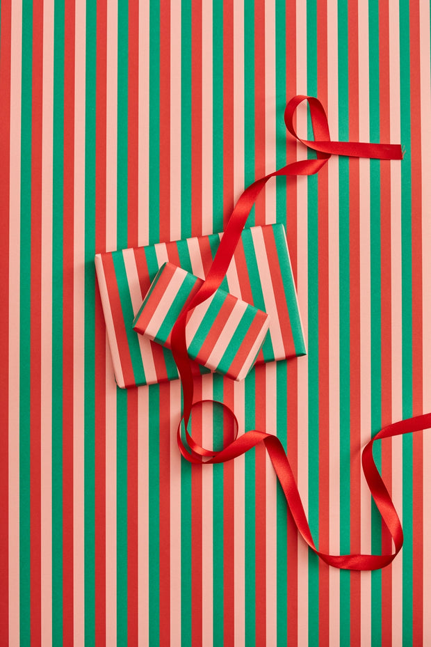 Heather Evelyn Gift Wrap - Triple Stripe