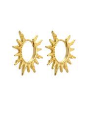 Atelier 18 Golden Sunburst Earrings