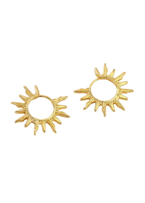 Atelier 18 Golden Sunburst Earrings