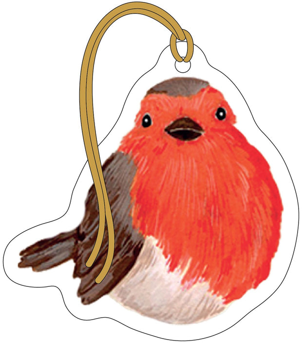 The Art File Christmas Gift Tags x 4- Robin