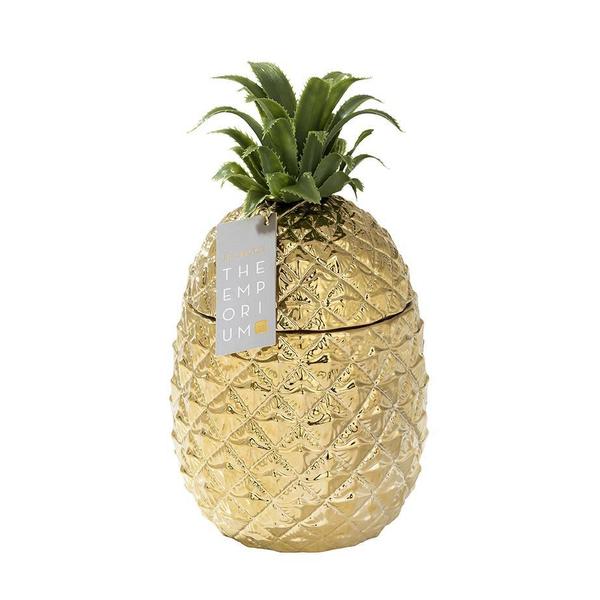 The Emporium Gold Ceramic Pineapple Ice Bucket