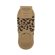 Sixton Leopard Print Trainer Socks