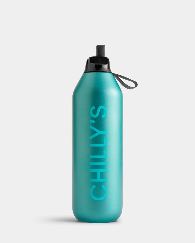 Chilly Bottles Series 2 Flip 1000ml - Matte Metallic Atlantis