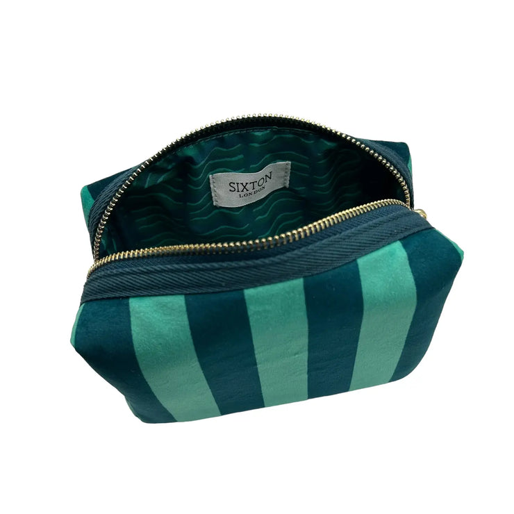 Sixton Large Teal Make-Up Bag with Insect Pin