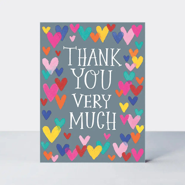 10 Mini Notecards - Thank You Very Much Hearts