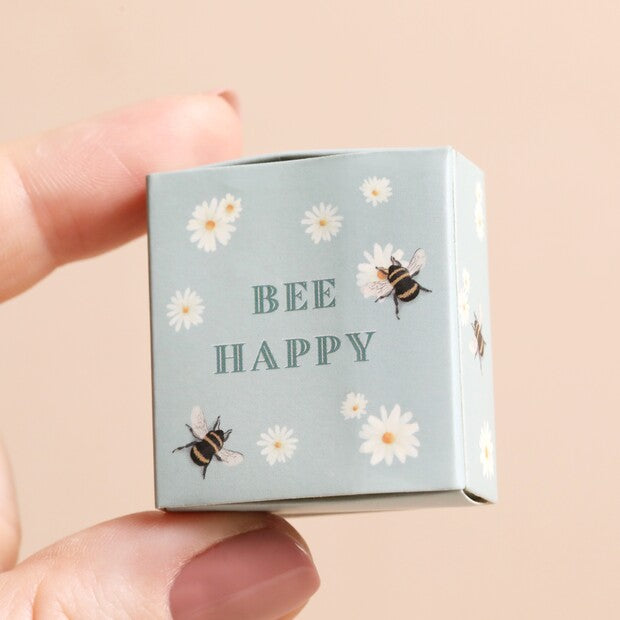 Tiny Matchbox Ceramic Tokens - Bee Happy