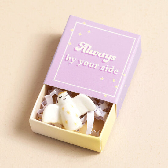 Tiny Matchbox Ceramic Tokens - Angel