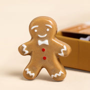 Tiny Matchbox Ceramic Tokens - Gingerbread Man