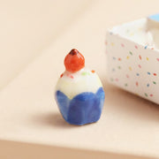 Tiny Matchbox Ceramic Tokens - Birthday Cake