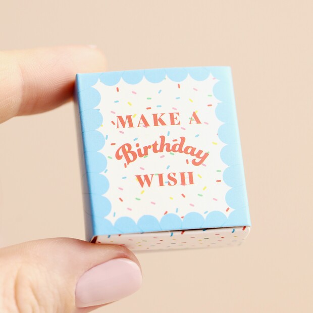 Tiny Matchbox Ceramic Tokens - Birthday Cake