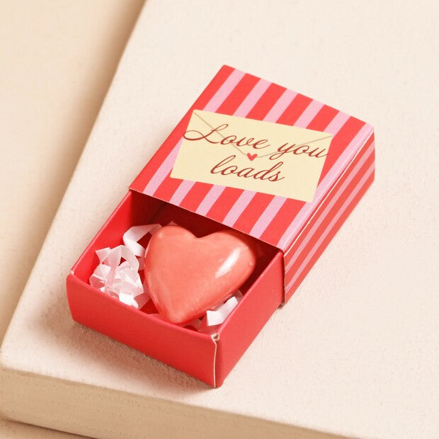 Tiny Matchbox Ceramic Tokens - Heart