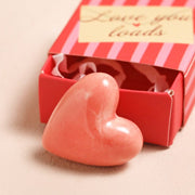 Tiny Matchbox Ceramic Tokens - Heart