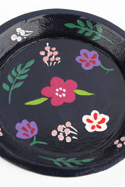 My Doris Trinket Dish - Navy Flowers