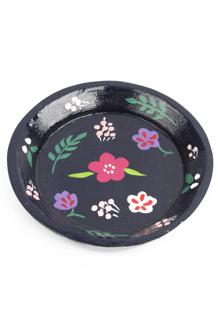 My Doris Trinket Dish - Navy Flowers