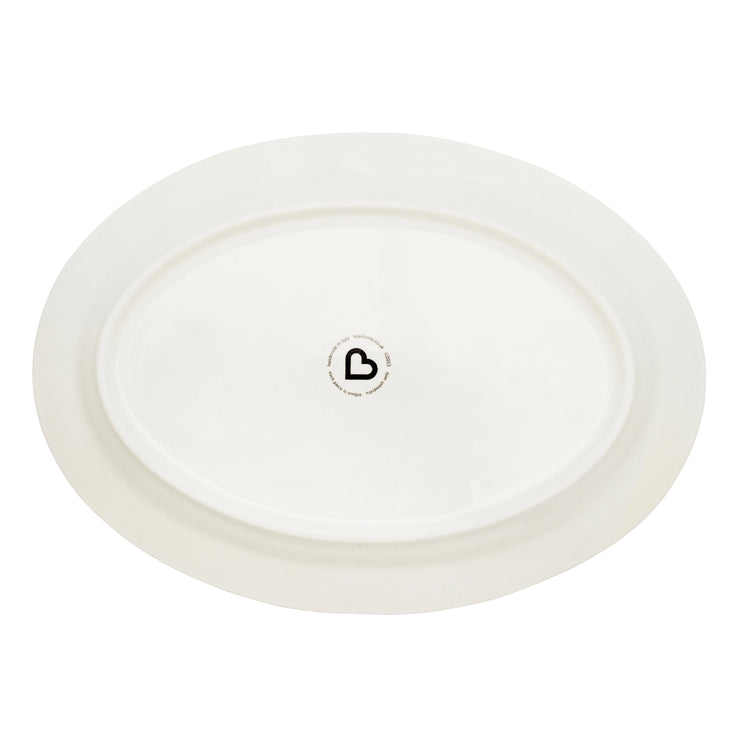 BlissHome Tulips Oval Rimmed Platter