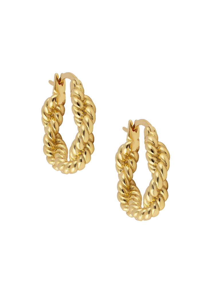 Atelier 18 Twisted Flax Hoops