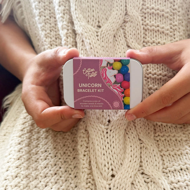 Cotton Twist Friendship Bracelet Kit - Unicorn