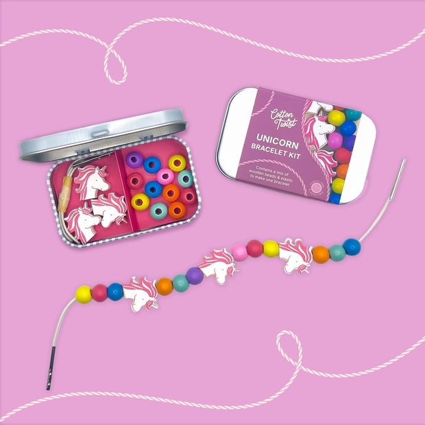 Cotton Twist Friendship Bracelet Kit - Unicorn