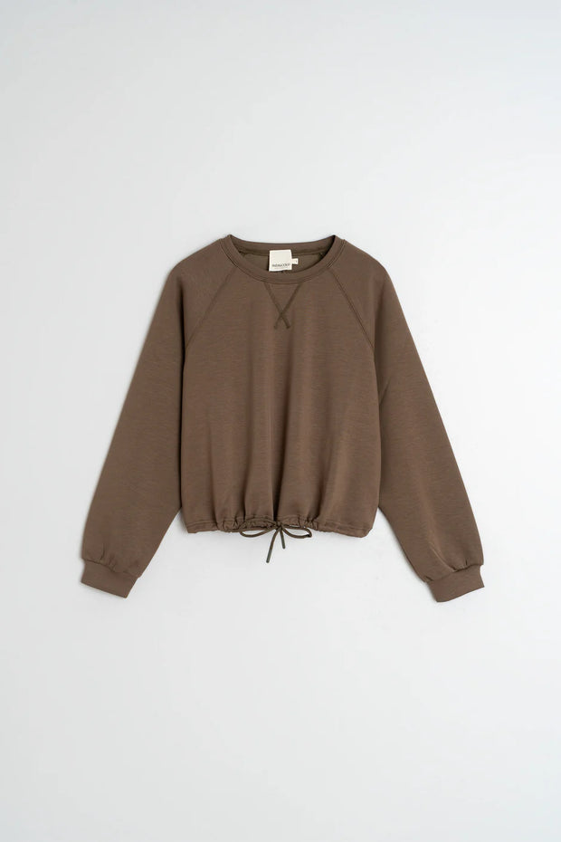 Indi & Cold Brown Adjustable Sweatshirt