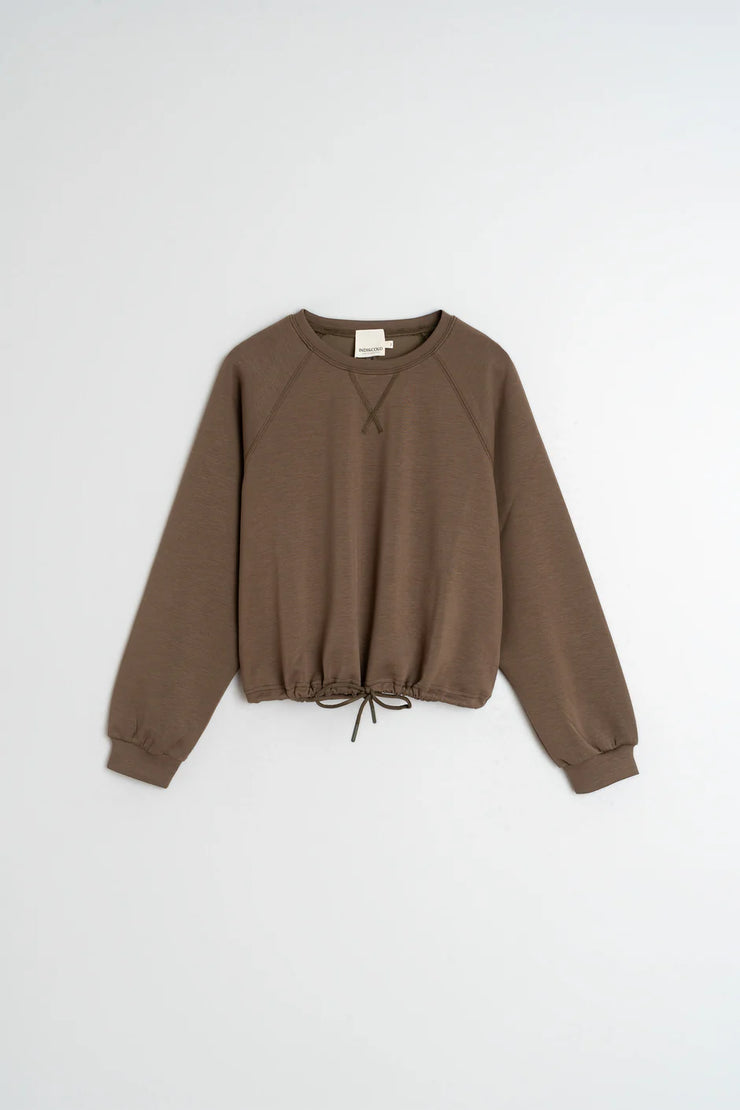 Indi & Cold Brown Adjustable Sweatshirt