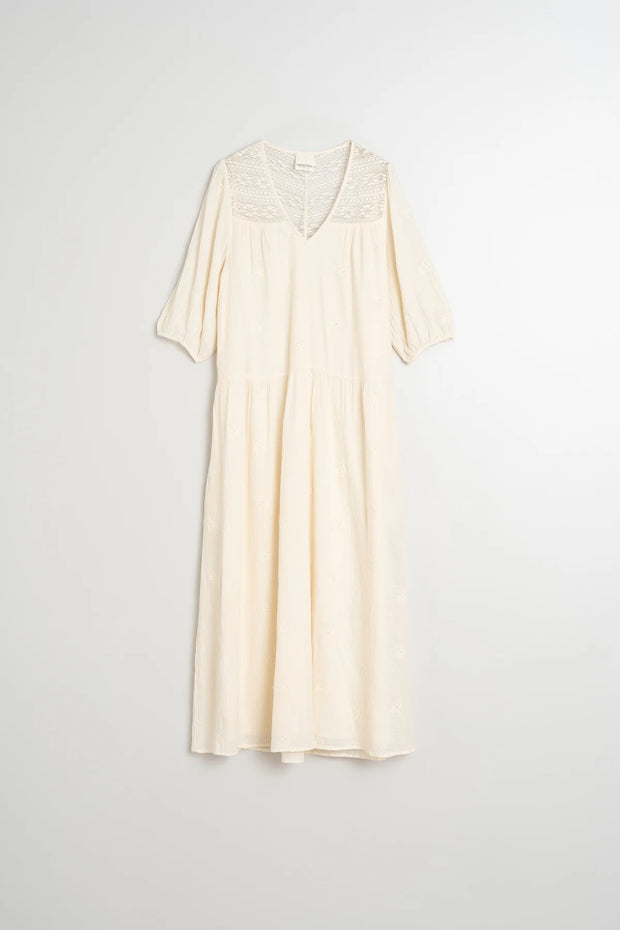 Indi & Cold Cream Maxi Dress