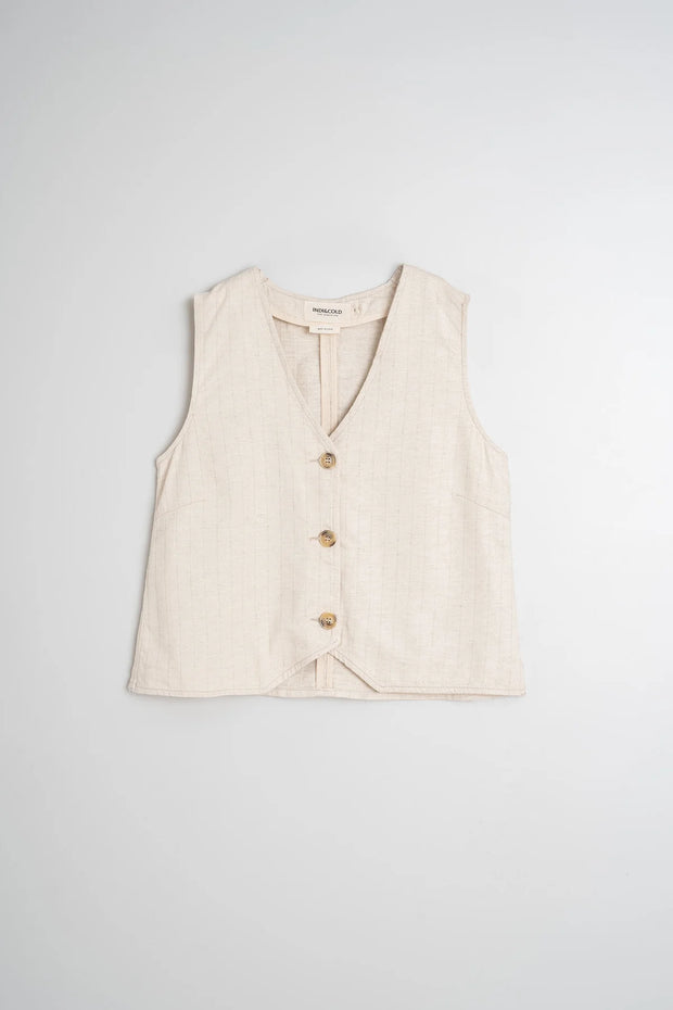 Indi & Cold Pinstripe Twill Waistcoat