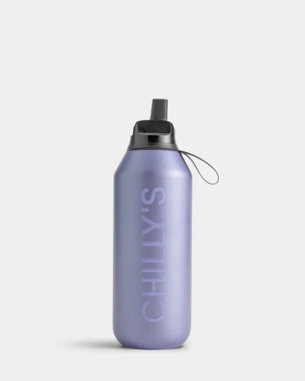 Chilly Bottles Series 2 Flip 500ml - Matte Metallic Lavender