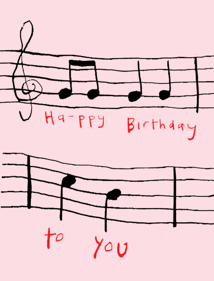Poet & Painter Mini Card - Birthday Score