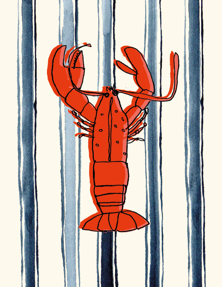 Poet & Painter Mini Card - Lobster