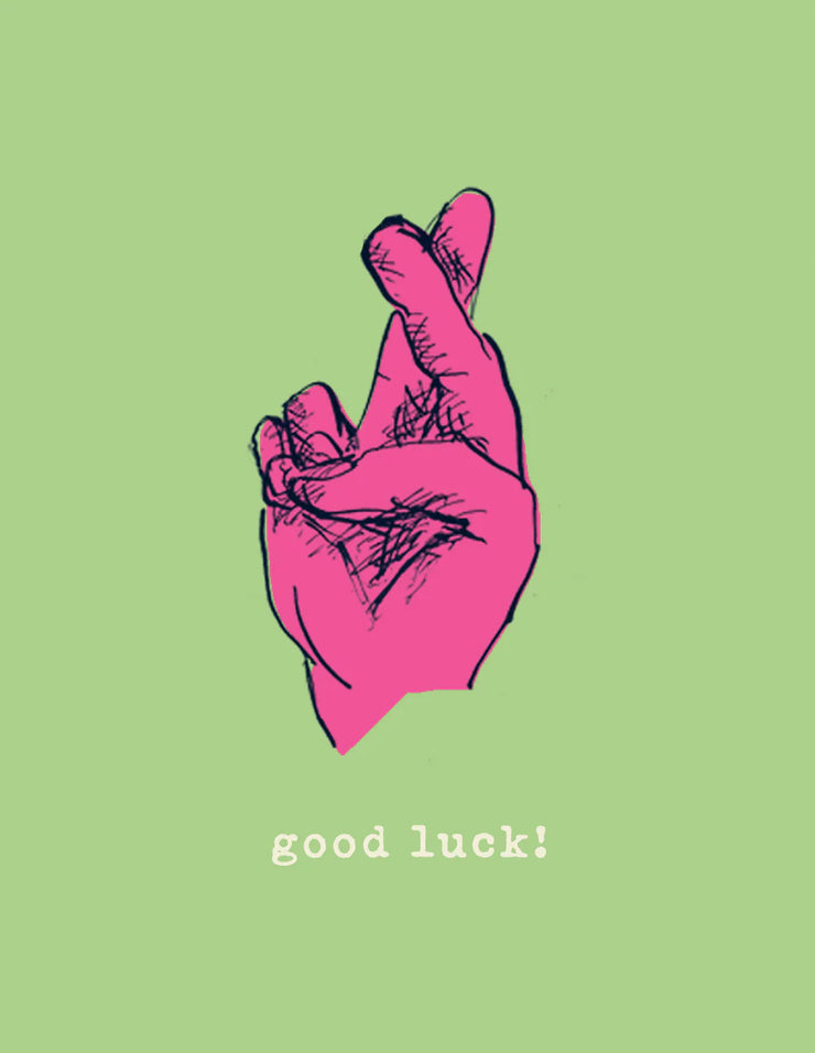 Poet & Painter Mini Card - Good Luck Hand