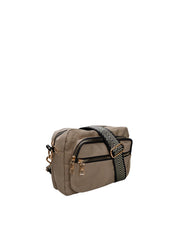 Black Colour Vanda Crossover Bag - Khaki