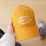 Baseball Cap - Sunshine Appreciation Society - Yellow
