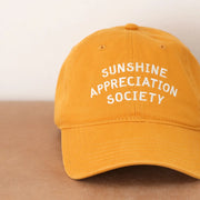 Baseball Cap - Sunshine Appreciation Society - Yellow