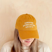 Baseball Cap - Sunshine Appreciation Society - Yellow