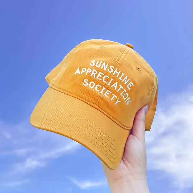 Baseball Cap - Sunshine Appreciation Society - Yellow