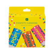 Mini Rainbow Confetti Cannons - 3 Pack